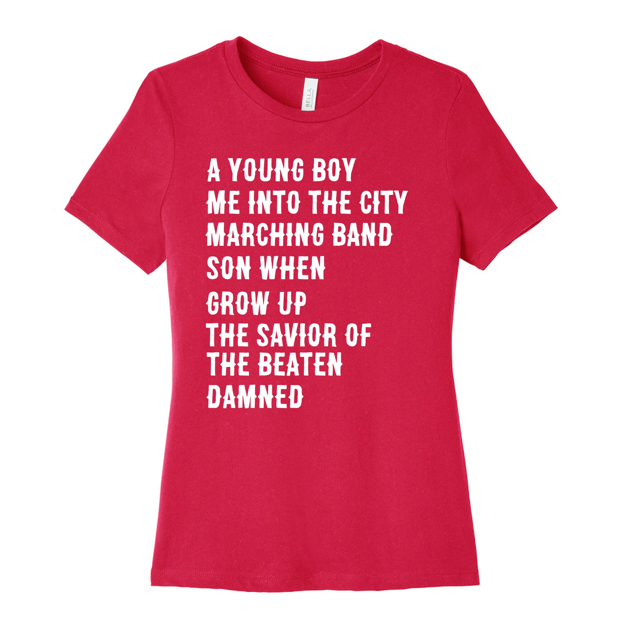 When I Was a Young Boy (1 of 2 pair) Women's Cotton Tee